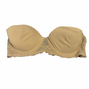 Intima Secret by Lili Pink Elegant Lace Trimmed Bra in Cream